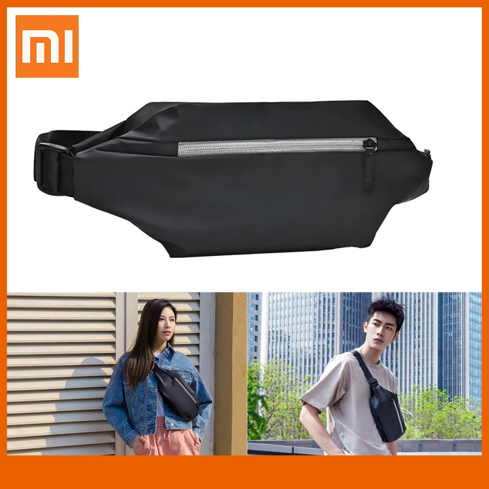  Спортивная нагрудная сумка Xiaomi, 4-слойный удобный рюкзак, поясная сумочка на плечо, водонепроницаемые мешки на ремне 