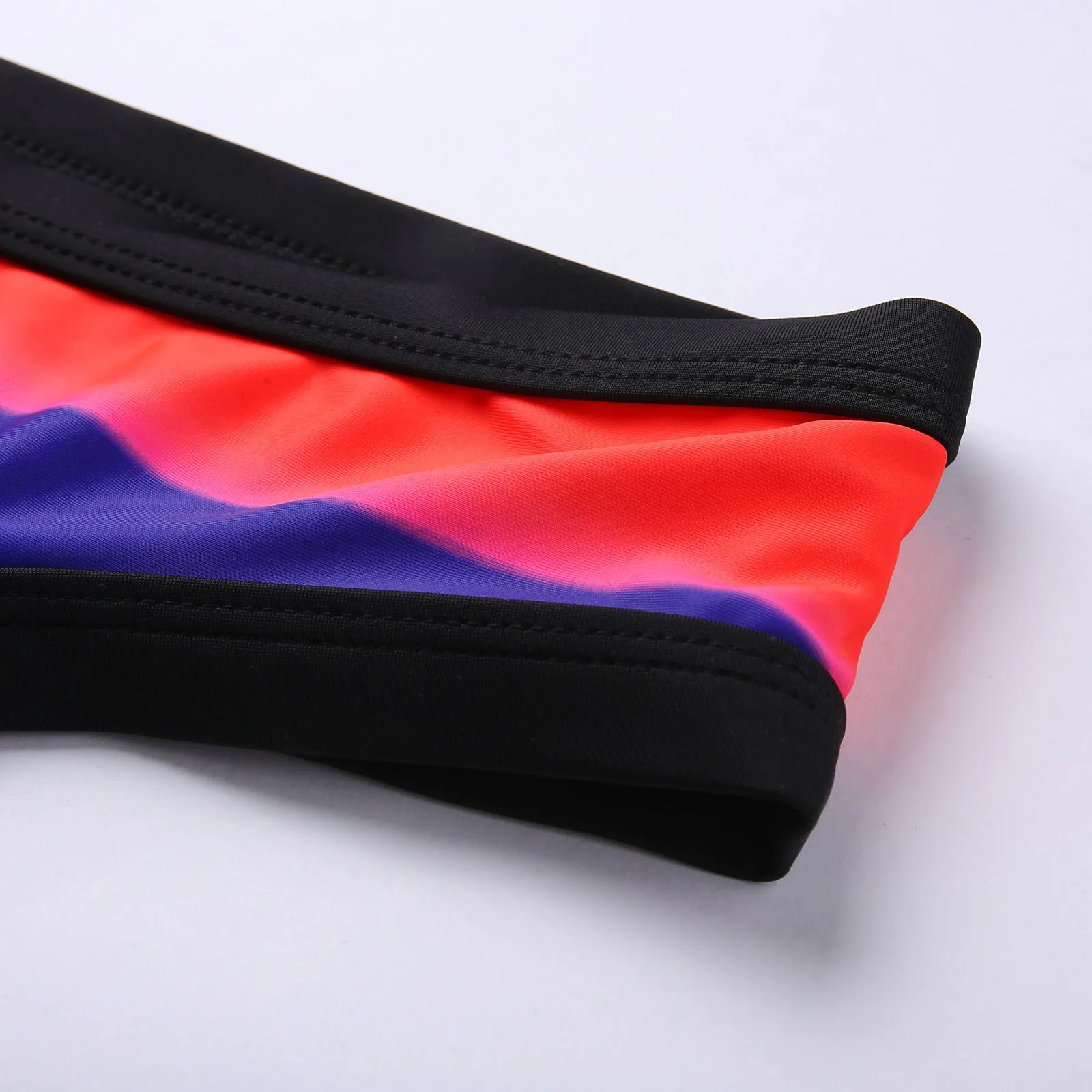 

Women Bandeau Padded Push Up Print High Waist Two Piece Swimwear Halter Tankini Female Swimming Biquini Maillot De Bain Femme