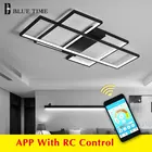 Популярный современный светодиодный потолочный светильник для гостиной, спальни, светодиодная люстра поверхностного монтажа, потолочный светильник из алюминия черный