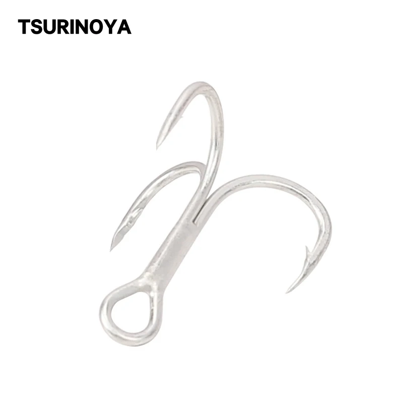 TSURINOYA 1 #4 #6 #8 #10 # рыболовный крючок для приманки тройные перевернутые крючки