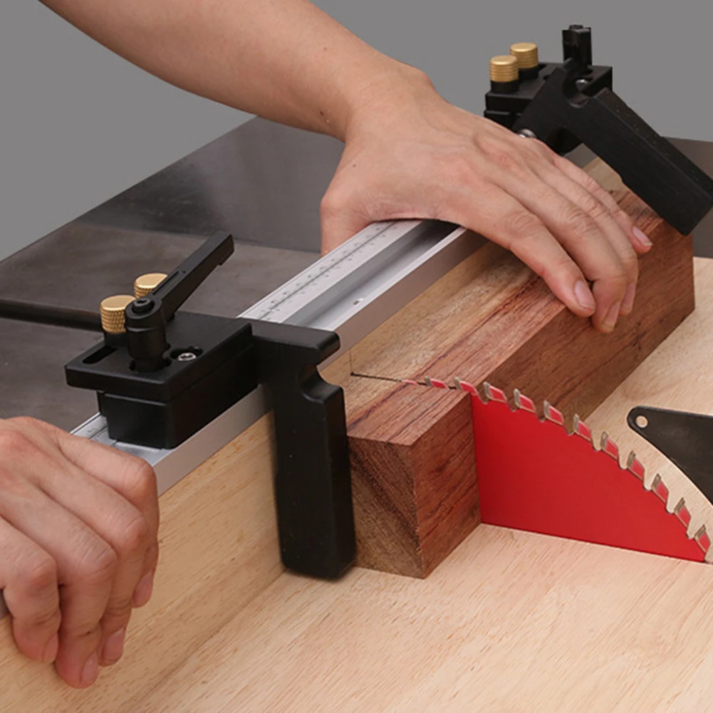 

Woodworking Tool Durable Professional Limiter T Slot Manual DIY Portable Jig Workbench Locator Miter Track Stopper Left Right