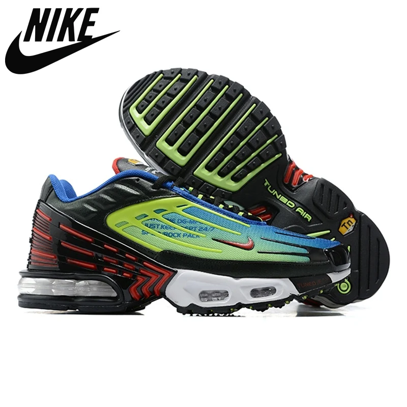 

Hot Air Max Plus 3 TN Iridescent Neon Og Parachute Royal Fashion Running Shoes For Men Max Footwear Sport Sneakers CW2647-001