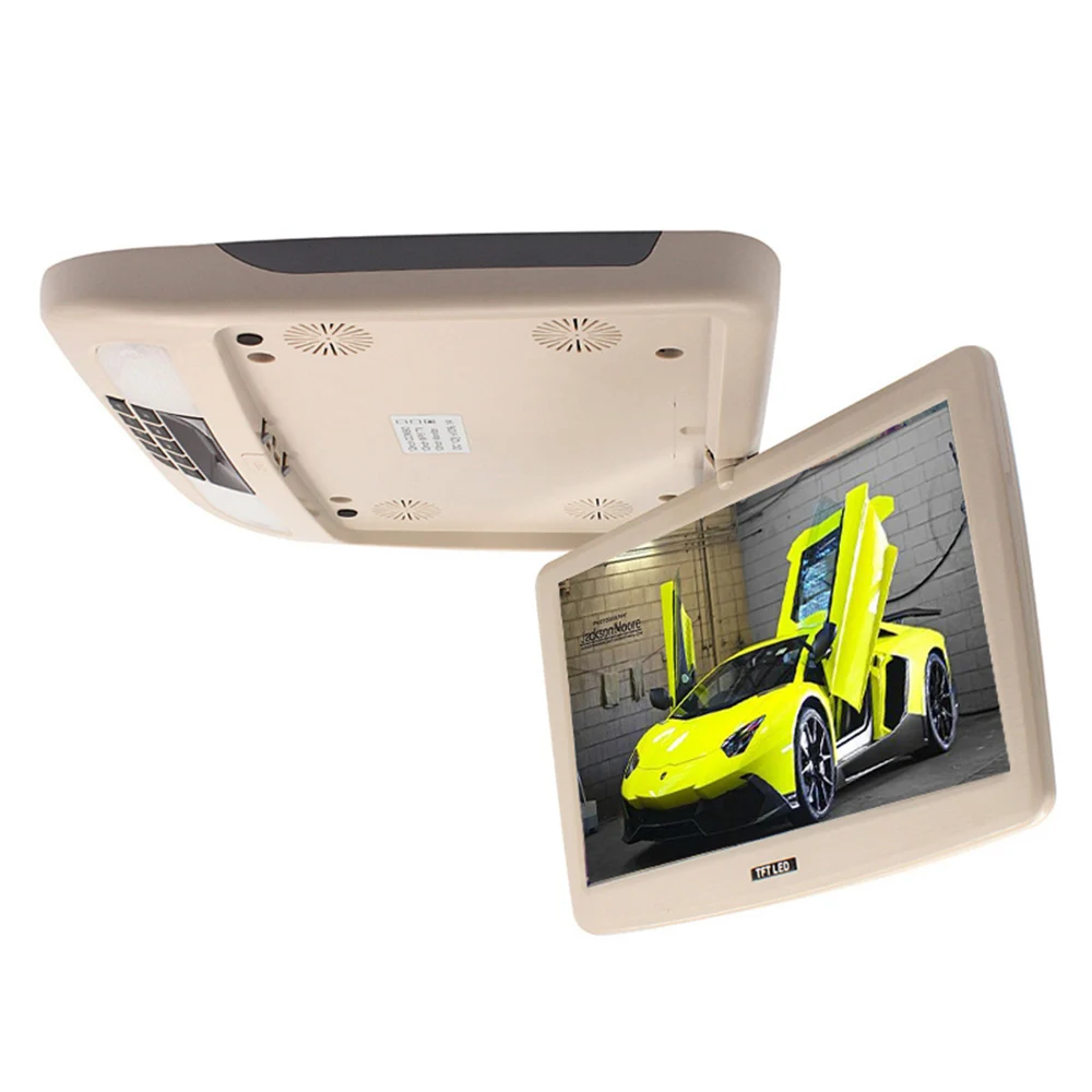 

12 Inch Car Monitor Roof Mount Flip Down TFT LCD Monitors Automobile Interior Accessories