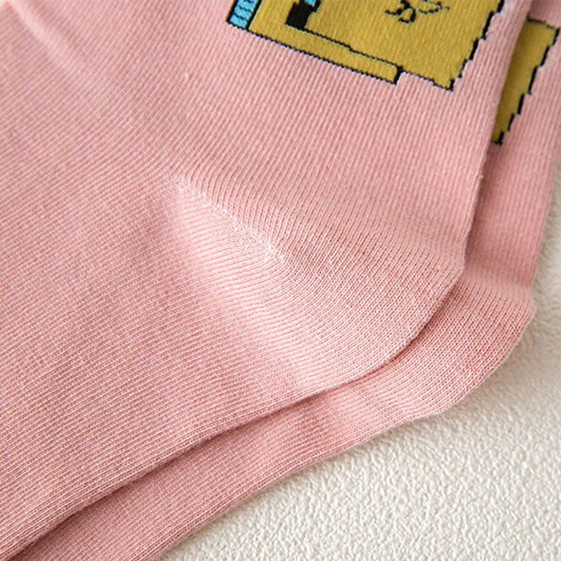 

Women Socks Cotton Short Five-pointed Star Funny Black Happy Harajuku Ladies Solid Color Sock Casual Female Novelty Autumn Sox