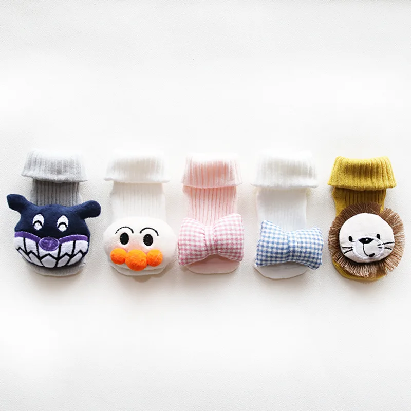 

New Cute Solid Color Woolen Socks Non-slip Floor Winter Thick Baby Terry Socks Warm Newborn Cotton Boys Girls Cute Toddler Socks