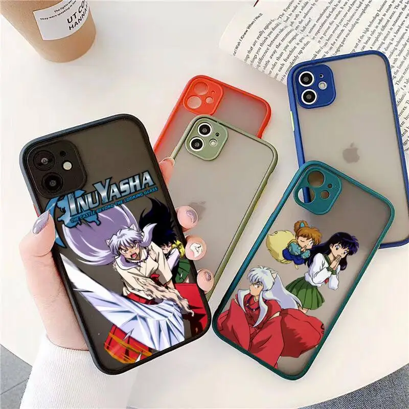 

Classic Comics Inuyasha Phone Case For IPhone 12 11 Pro Max XR XS Max X SE2 6s 7 8 PlusHard Shockproof Black Case