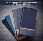 Чехол-Кошелек из искусственной кожи для OPPO Realme C21Y, чехол для телефона в деловом стиле для OPPO Realme C25Y, чехол-книжка из Индии, мягкий силиконовый чехол-накладка