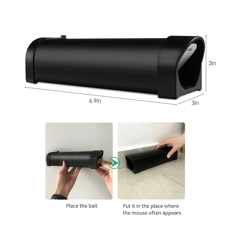 

Small Mousetrap Rat Trap Plastic Reusable Live Mouse Trap Rodent Catcher Pest Control Humane Indoor Outdoor Rat Trap Home Tool