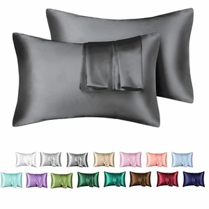 DIMI Pillowcase Hair Anti Pillow Case Queen King Full Size Pillow Cover Solid High Quality Silky Satin Skin Care