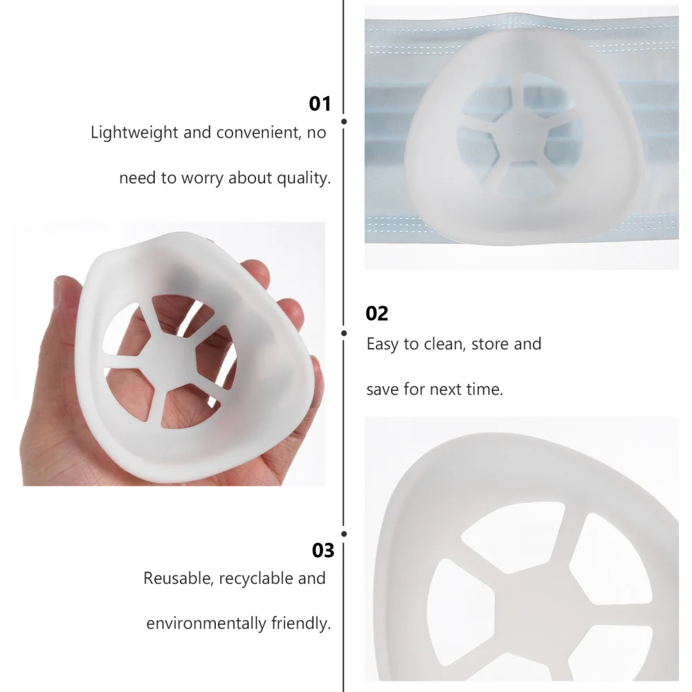 

5 Pcs Odorless Mask Holder Inner Support Mask Bracket Breathable Mask Bracket