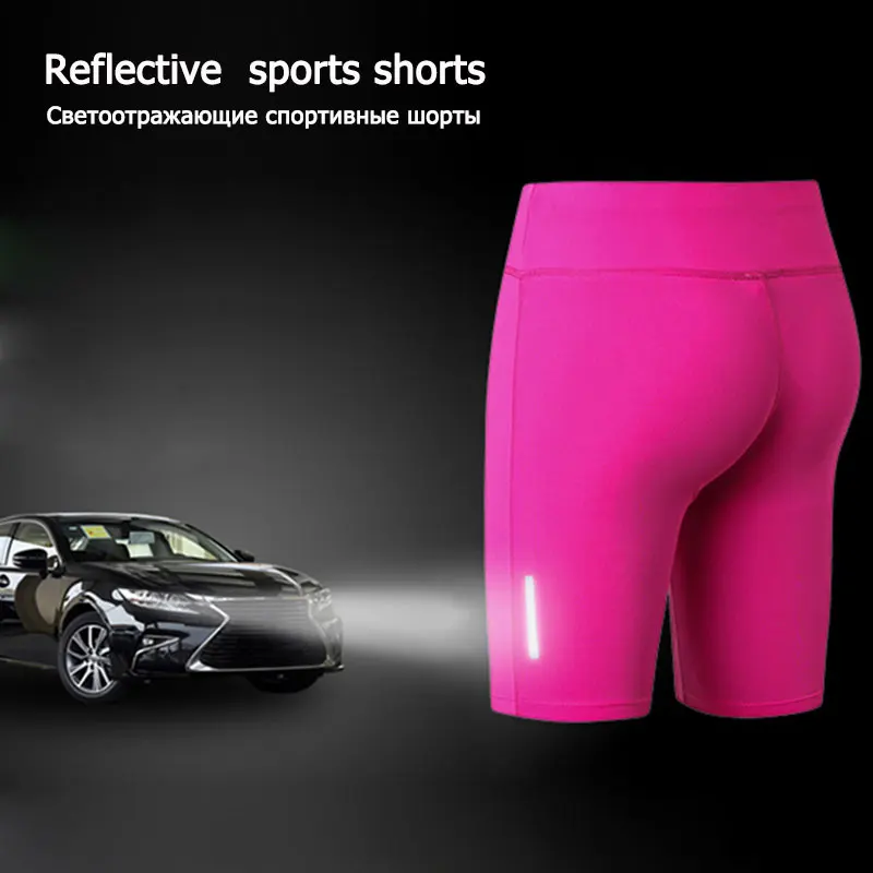 Новинка сексуальные женские шорты с карманами для спортзала компрессионные