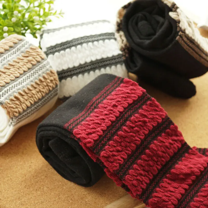 Детские осенне-зимние колготки популярные детские чулки в рубчик для маленьких