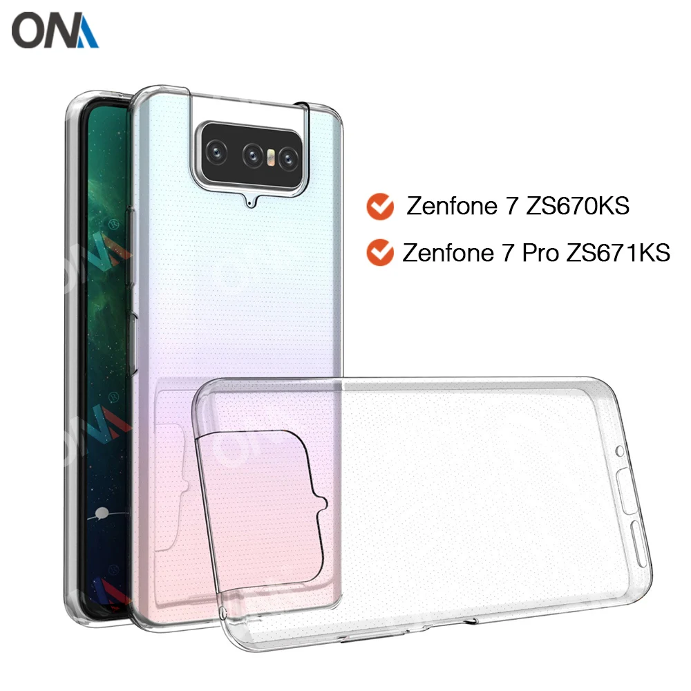 

Case For Asus Zenfone 7 ZS670KS TPU Silicon Clear Fitted Bumper Soft Case for Asus Zenfone 7 Pro ZS671KS Transparent Back Cover