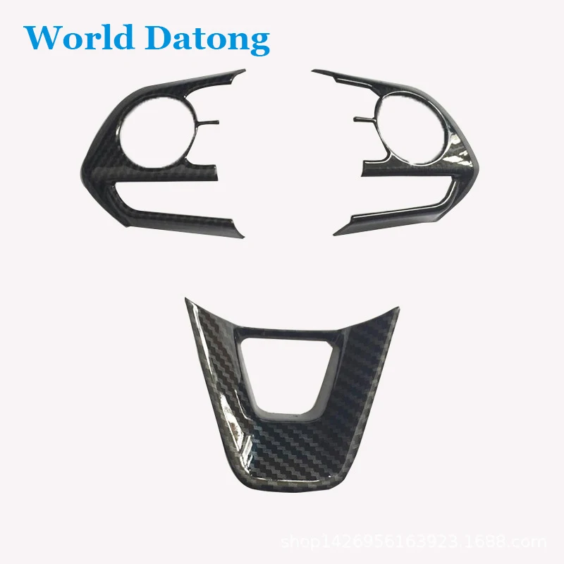 Авто рулевого колеса Кнопка крышки уравновешивания углеродного волокна Стиль ABS