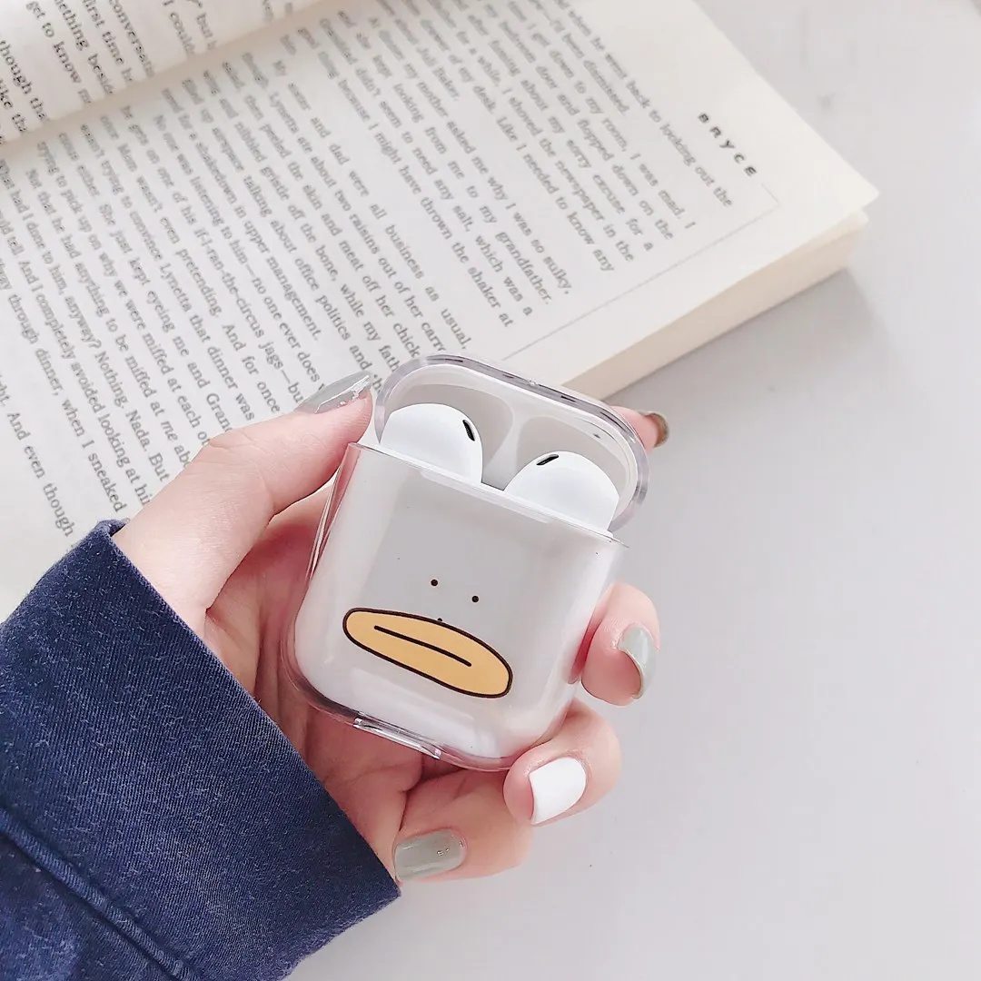 A13 Чехол для Apple AirPods с рисунком из мультфильма, прозрачный жесткий защитный чехол, беспроводной чехол для наушников, милый чехол для Airpods 2, прозрачный чехол, fundas - Цвет: A13