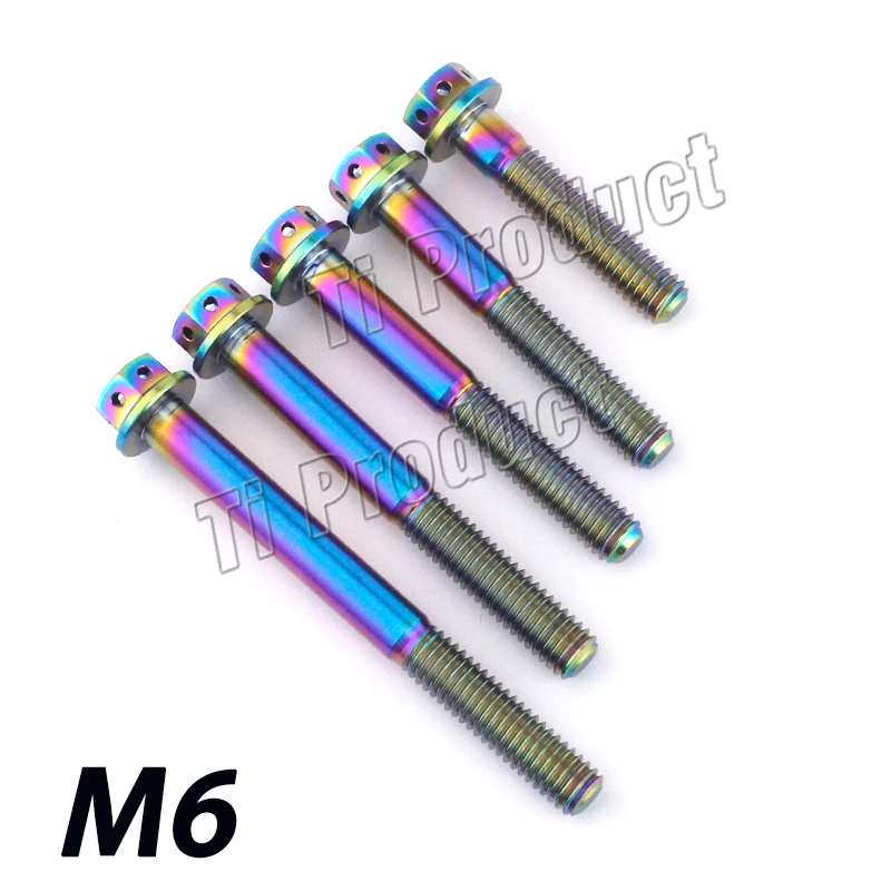 1 шт. Ti M6x10 15 20 25 30 35 40 45 50 60 мм фиксированные болты из титанового сплава для