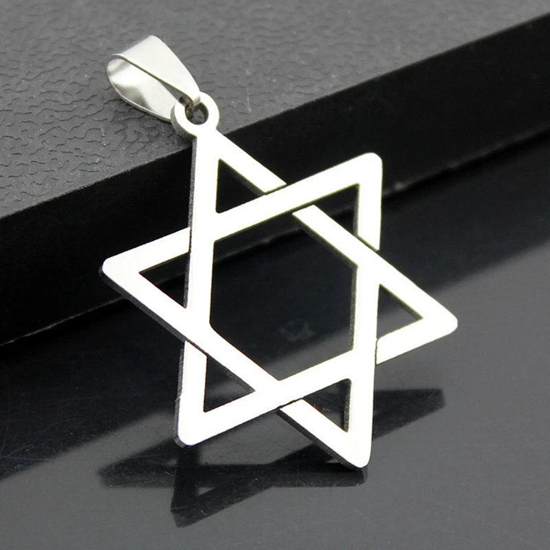 Лидер продаж 10 шт. шестигранное ожерелье из титановой стали со звездой