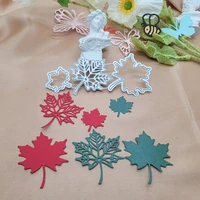 maple leaf papercutting gifts cards metal cutting dies for embossing decorative crafts flower scrapbooking die cuts albumdiy