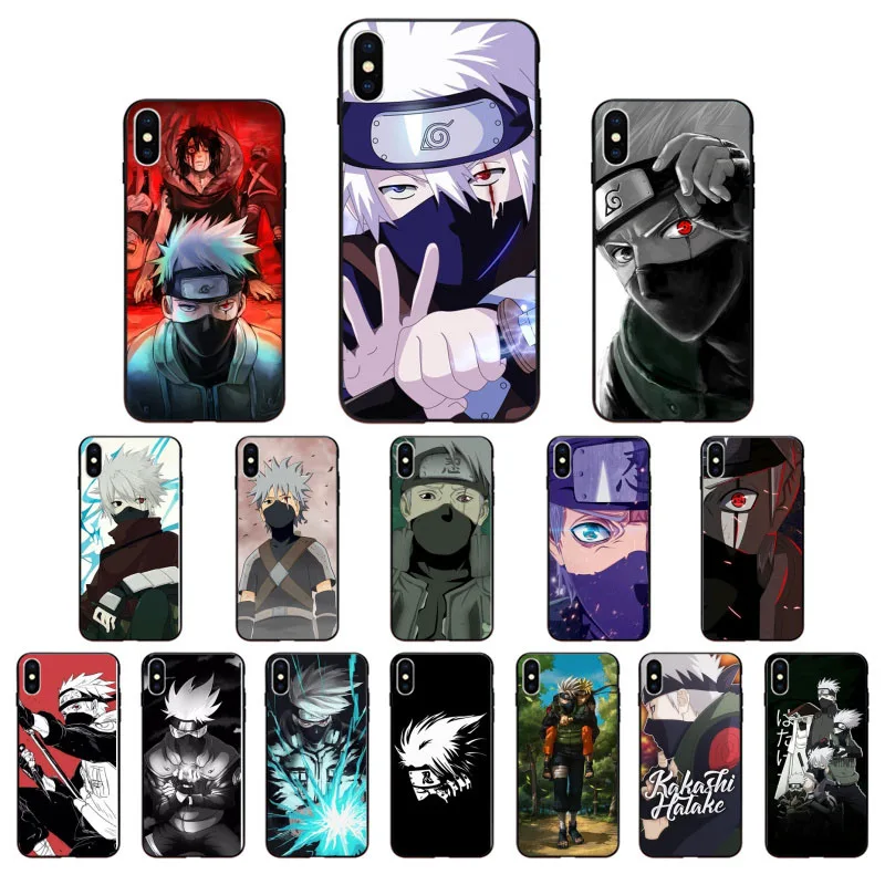 Для iphone 11 Аниме Наруто Хатаке Какаши TPU мягкий высококачественный чехол для