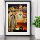 Дева Мария и Священное Сердце Иисуса Христа плакат на холсте художественный плакат и настенная Картина на холсте фотография