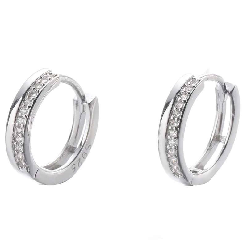 

Sodrov Hoops Earrings Silver 925 Real Silver 925 Jewelry Earrings for Women