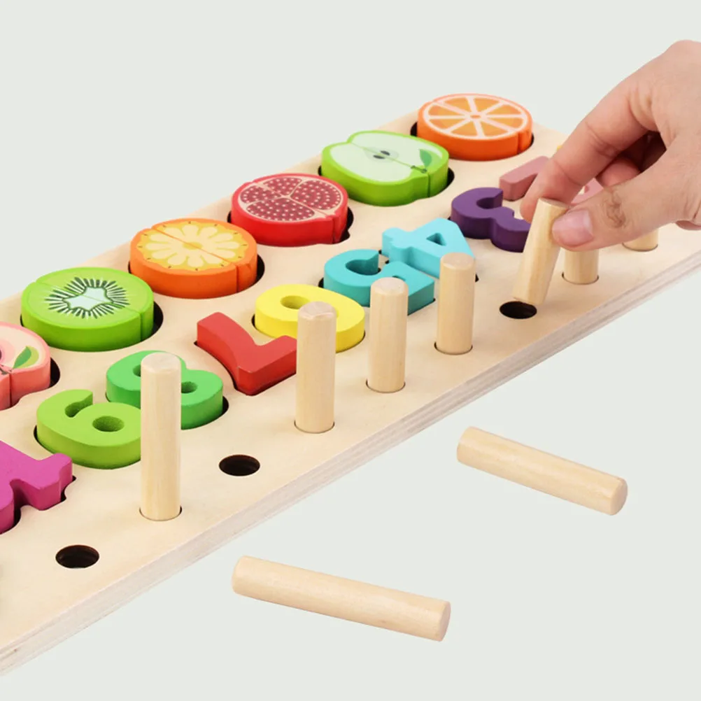 1 Набор детских сочетающихся цифровых фруктов познания Три в одном Обучающие