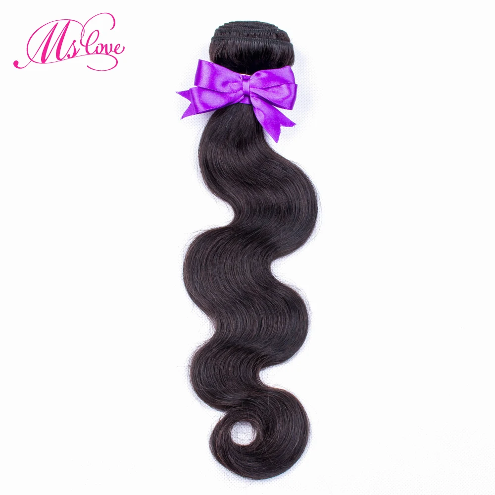 MS Love пучки волнистых волос для тела 100 г/шт. бразильские плетения 100% человеческие