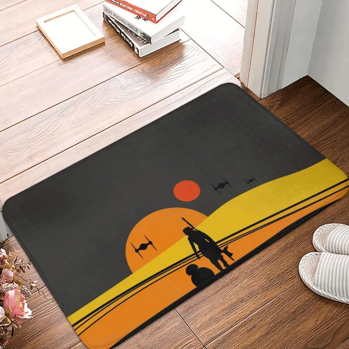 

Tatooine Colorful Sunset Doormat Carpet Mat Rug Polyester Non-Slip Floor Decor Bath Bathroom Kitchen Balcony 40x60