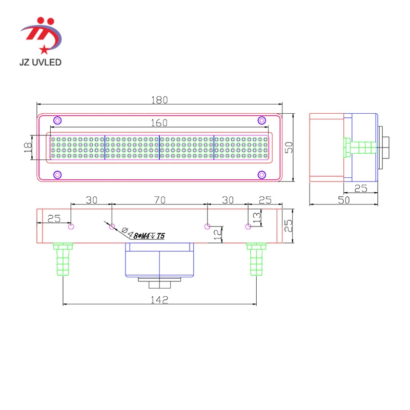 Высокомощная УФ-лампа для сушки чернил больших промышленных УФ-ламп с плоским
