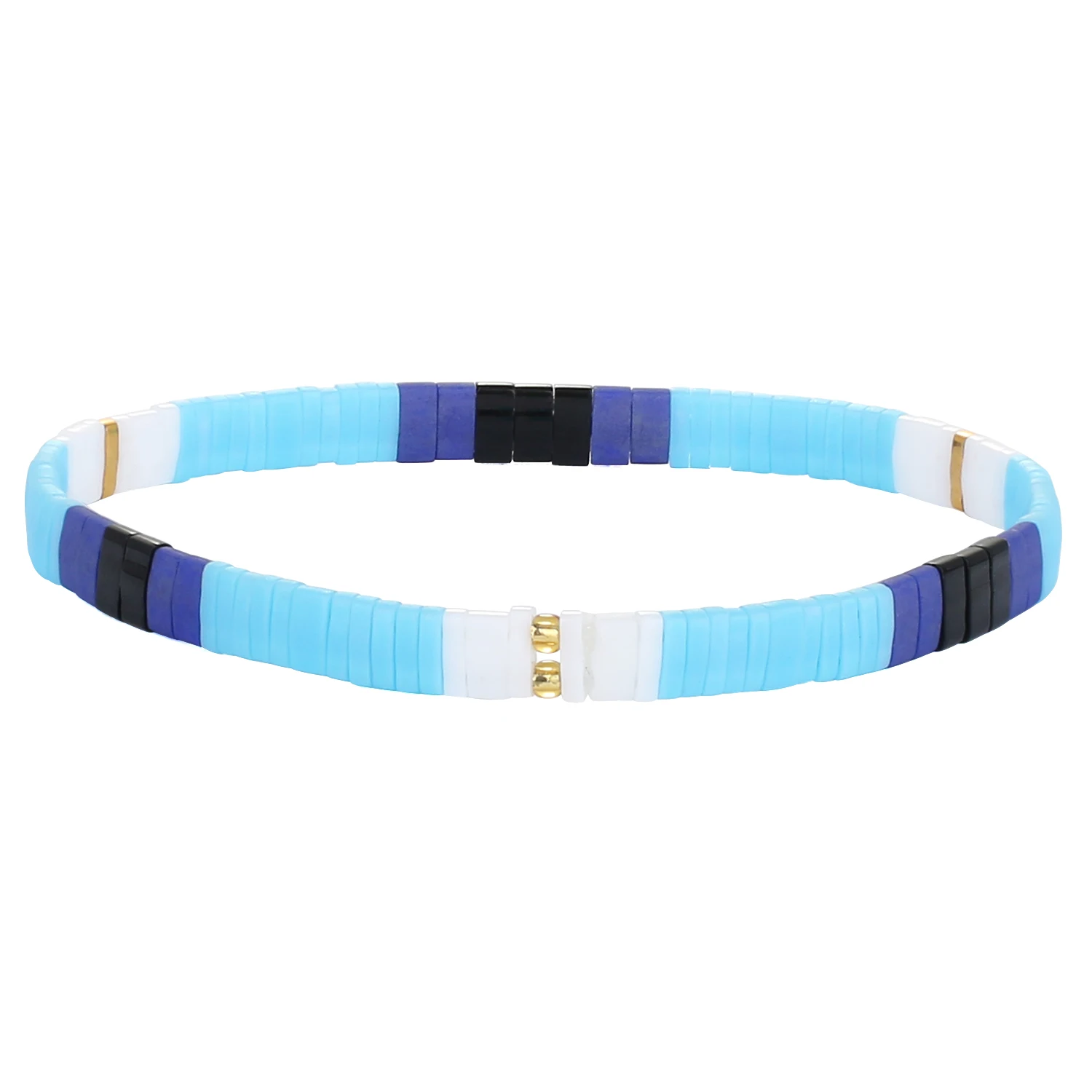 

QUANCHI Tila Miyuki Beads Bracelets Colorful Strand Stretch Bracelets Mixed Friendship Bracelets Fashion Jewelry