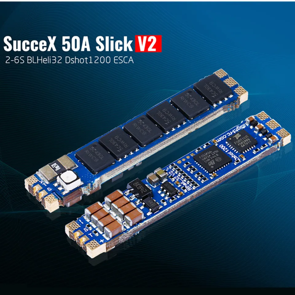 IFlight sucex 50A V2 Slick одиночный ESC бесщеточный 2 6S BLHELI 32 Dshot1200 w RGB светодиодный датчик