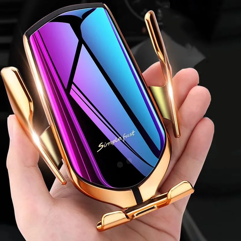 

Smart Sensor Automatic Clamping Car Wireless Charger Stand Air Outlet Multifunction Phone Holder Auto Wireless Charging Bracket