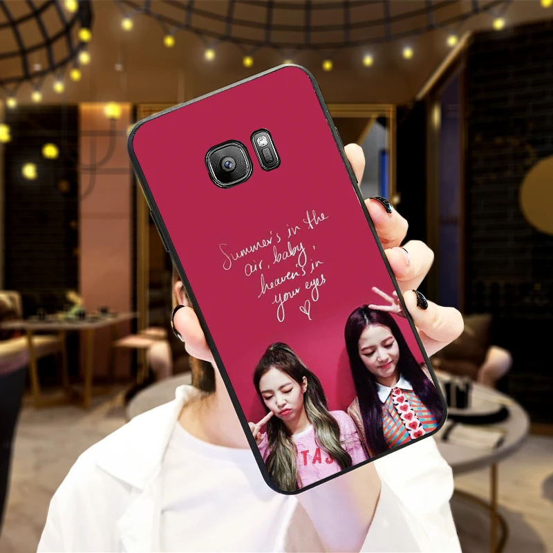 Girl in white pants soft silicone Phone Case for Samsung Galaxy S6 S8 Edge S7 S9 Plus S10 S10E Note 9 8 Cover | Мобильные телефоны