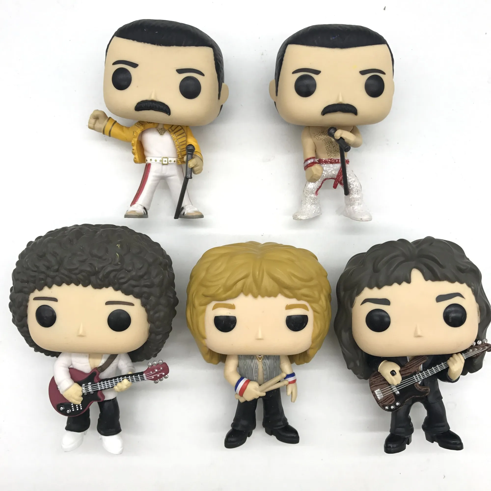 Original queens-rocks roger Taylor/brian may /FREDDIE MERCURY band model toy vinyl figure no box | Игрушки и хобби