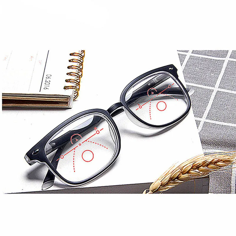 2020 Новые многофункциональные очки для чтения прогрессивные мульти-фокус Ретро
