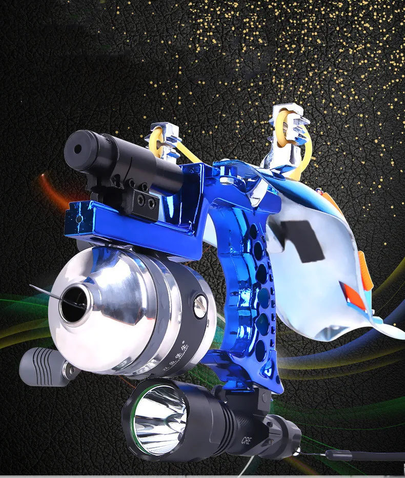

2020 high quality laser slingshot print hunting slingshot fishing slingshot fishing bow outdoor strong slingshot catapult