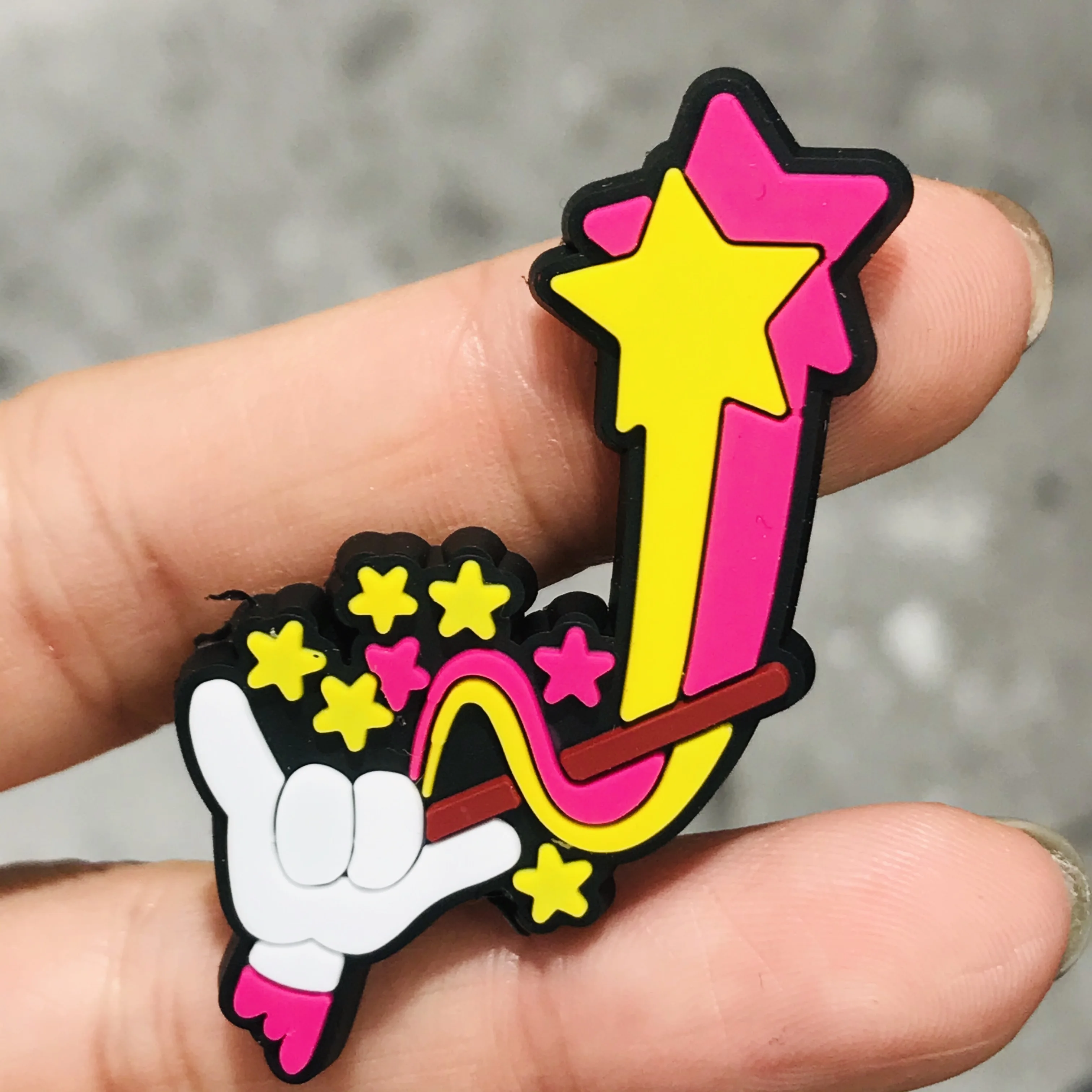 

1 шт., подвеска для обуви из ПВХ в виде звезды