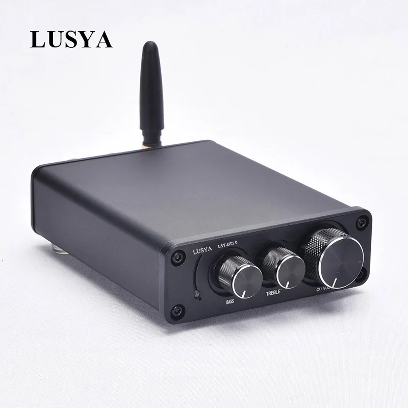 Lusya TPA3116 QCC3003 Bluetooth 5,0 HiFiPower усилитель 50 Вт* 2 канальный домашний аудио усилитель с регулировкой высоких частот I4-005-6-7
