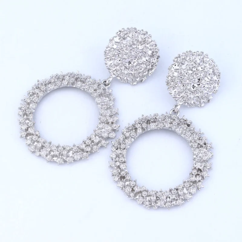 

Simple Creative Women Geometric Metal Earrings Party Wedding fashion Jewelry