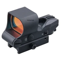 victoptics 1x28x40 reticle lock system tactical red dot scope reflex sight 21mm qd picatinny mount 6 levels