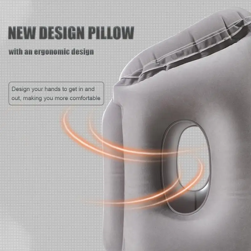 Надувная портативная Подушка мягкая подушка для отдыха шеи на самолете