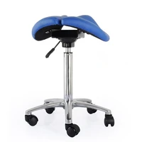 adjustable saddle stool seat furniture ergonomic medical office saddle rolling swivel chair for home dental silla escritorio