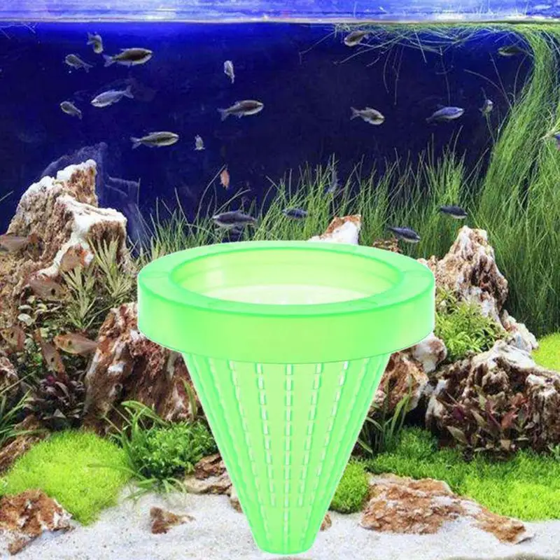 1 шт. пластиковый Конический Хоппер кормушка с присоской аквариумный | Кормушки -4000328288385