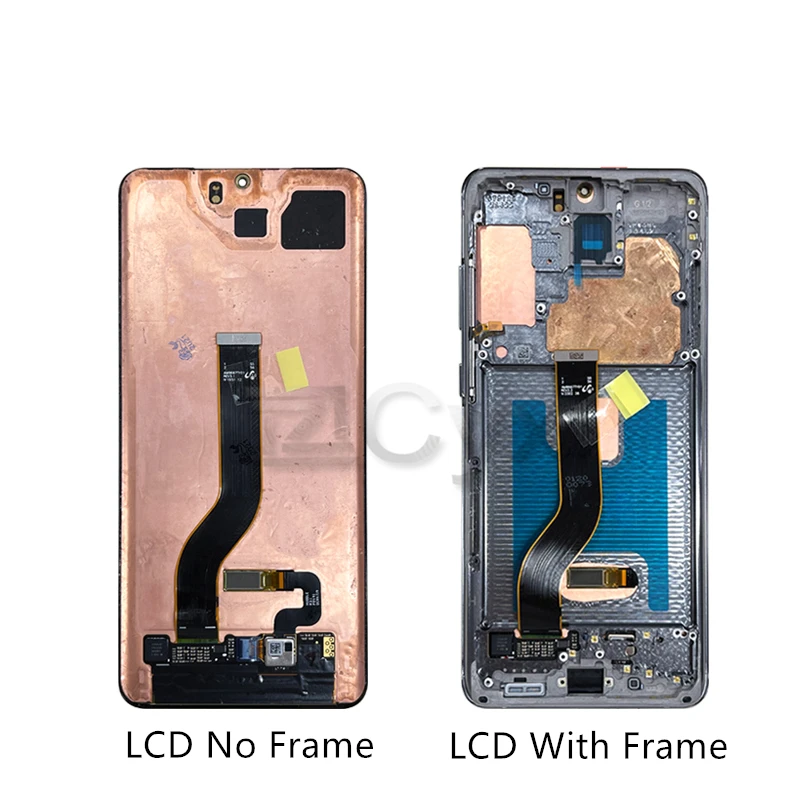 Pantalla LCD para Samsung Galaxy S20, montaje de digitalizador con pantalla t&aacute;ctil G980, G985, con marco para Samsung S20 Plus, pantalla S20 + pantalla-2