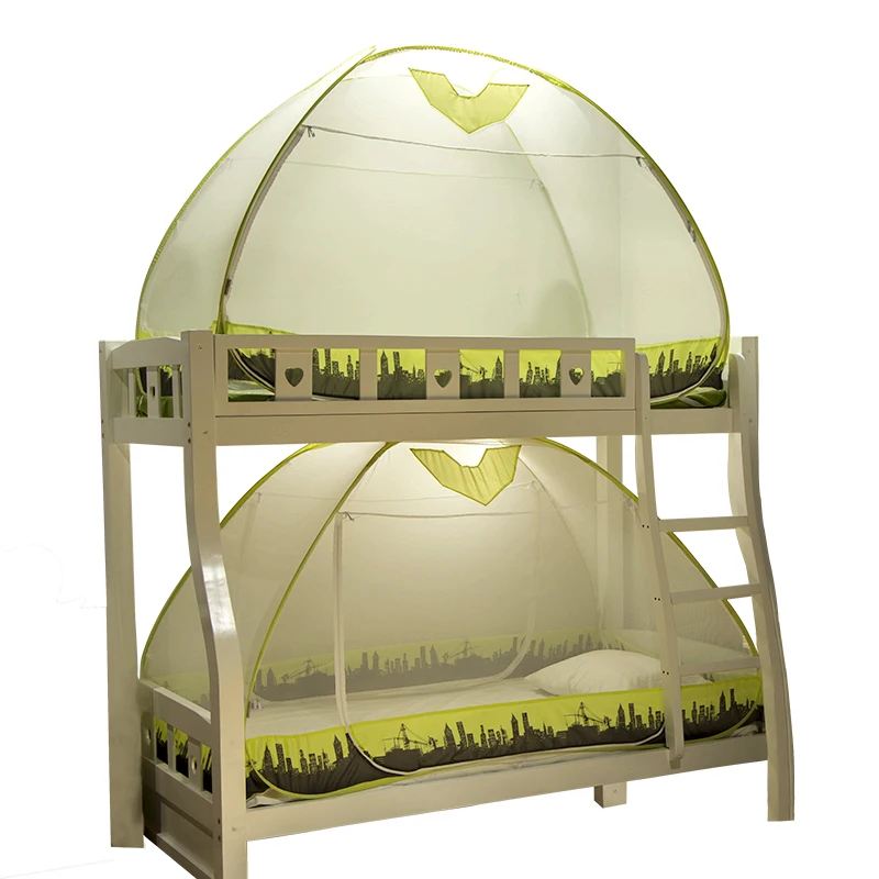 Москитная сетка для кровати на лето двухъярусной шифрование молнии 1 5 м 2 шторы