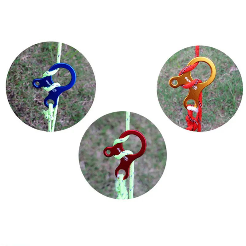 Открытый трос с тремя отверстиями быстрый инструмент Регулировка пряжки палатка