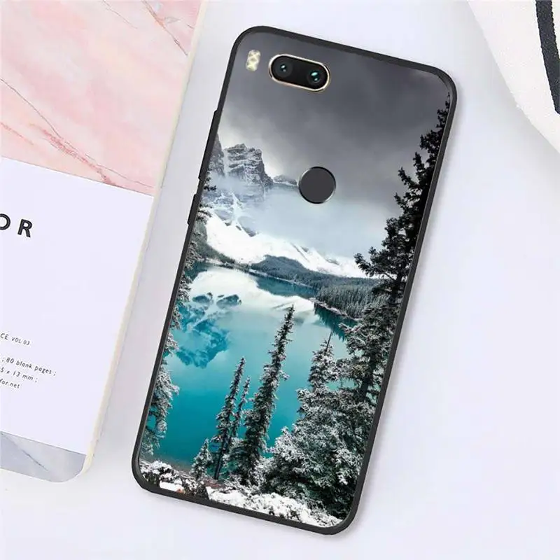 

White Mountain Tree Forest snow pattern Phone Case For Xiaomi Redmi note 7 8 9 t max3 s 10 pro lite cover funda coque shell