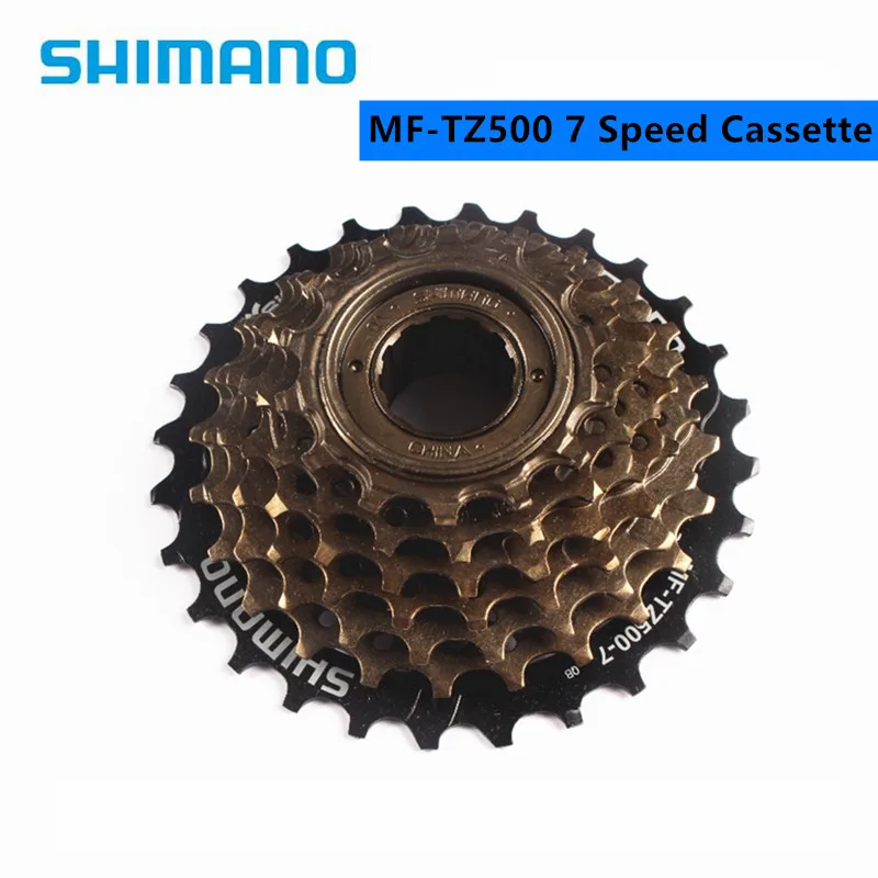 Shimano Bicycles Freewheel, MF-TZ500 / TZ21 7 Speed Cassette Freewheel 14-28T For MTB Road Cycling Bike Bicycle Update From TZ21