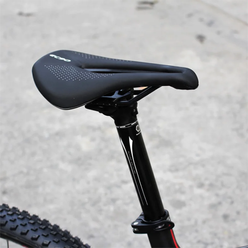 

EC90 bicycle seat cushion road bike mountain bike seat mountain bike racing seat leather cushion PU breathable soft seat cushion