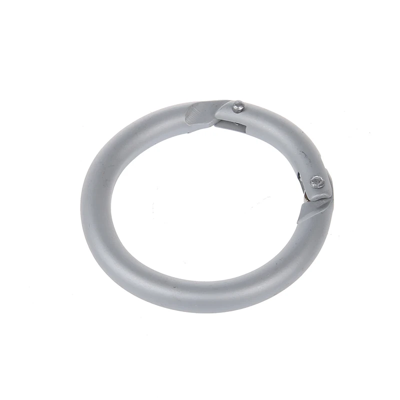 Промо-акция! 10 Серебряный Круглый карабин Camp пружинный для ключей брелок